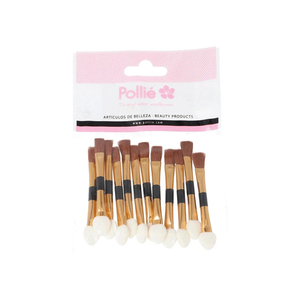 Eurostil Pack Pinceles Aplicadores Sombra Con Esponja 1un - Batty Beauty
