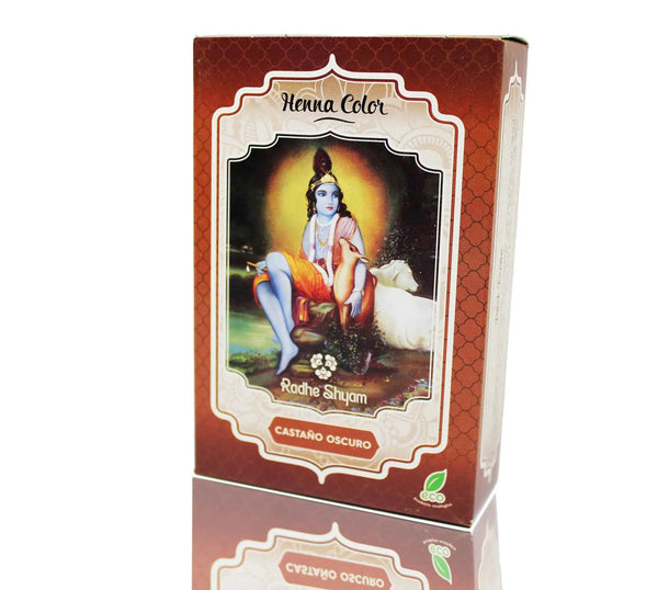 Radhe Henna Castaño Oscuro Polvo Radhe 100g - Batty Beauty