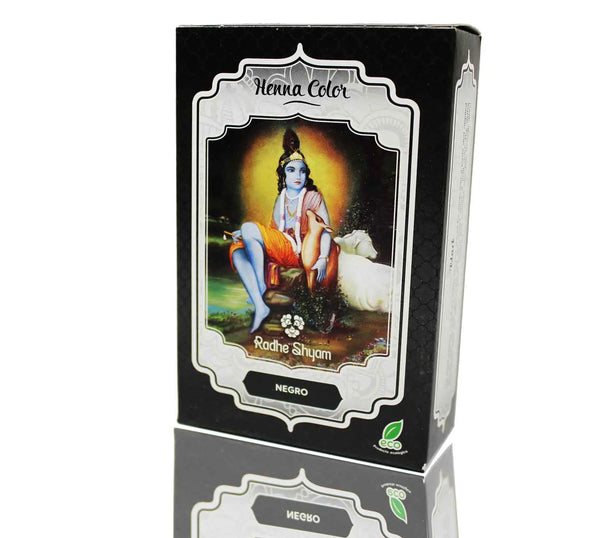 Radhe Henna Negro Polvo Radhe Shyam 100g - Batty Beauty