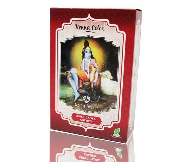 Radhe Henna Super Caoba Oscuro Polvo 100g - Batty Beauty