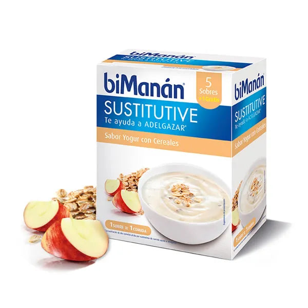 Bimanán Bimanan Sustitutive Crèmes Yaourt et Céréales 5 Unités