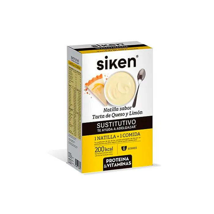 Siken Substitut de Crème Pâtissière au Gâteau au Fromage au Citron 6 Sachets x