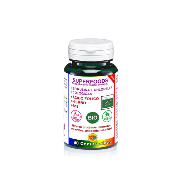 Robis Espirulina y Chlorella Bio 90 Comp - Batty Beauty