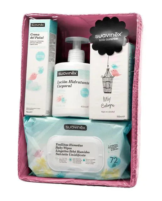 Suavinex Baby Cosmetic Basket For Girls 4 Pcs - Batty Beauty