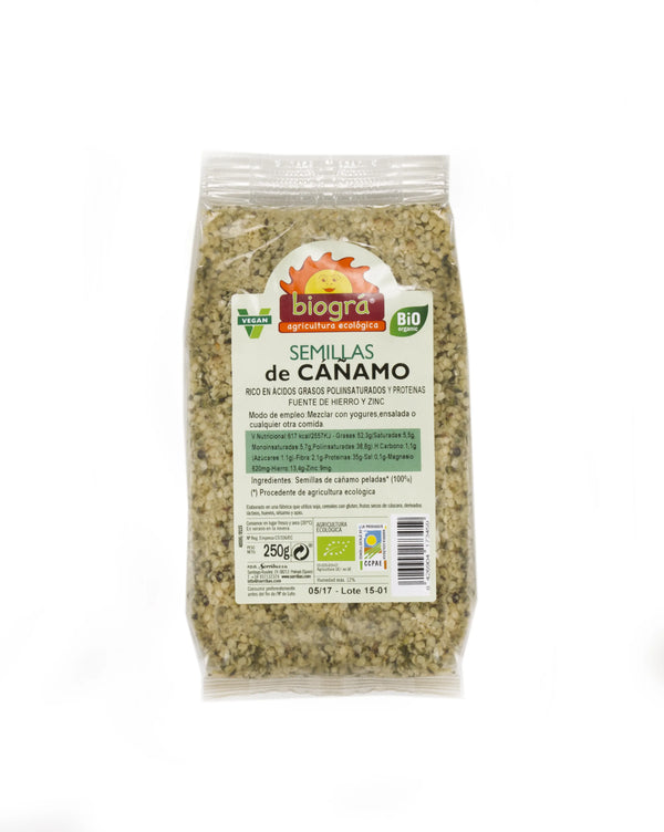 Biográ Semillas De Cañamo Peladas Biogra Bio 250g - Batty Beauty