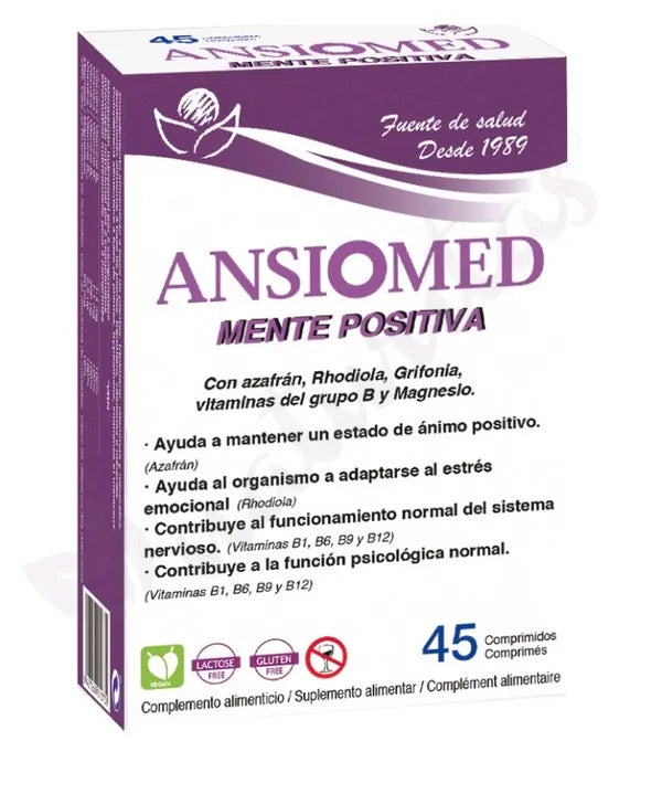 Bioserum Ansiomed Mente Positiva 45 Comprimidos - Batty Beauty