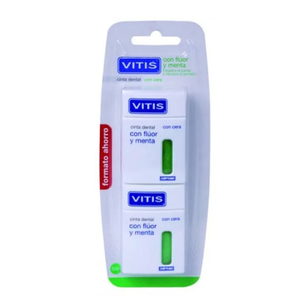 Vitis Dental Tape Avec Fluoruro et Menthe 2x50m - Batty Beauty