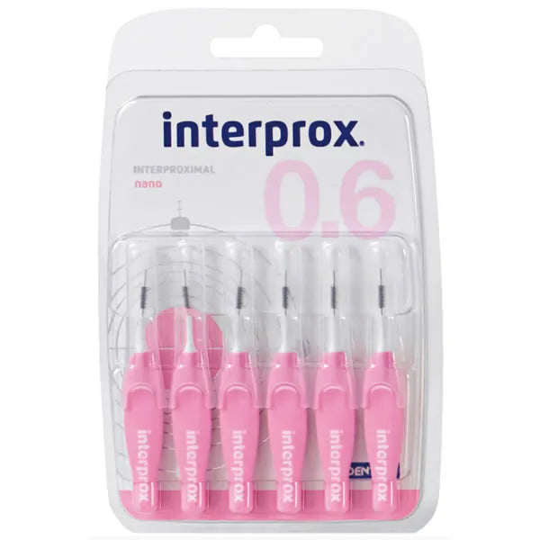 Interprox 0.6 Brosses Interproximales Nano 6 Unités - Batty Beauty