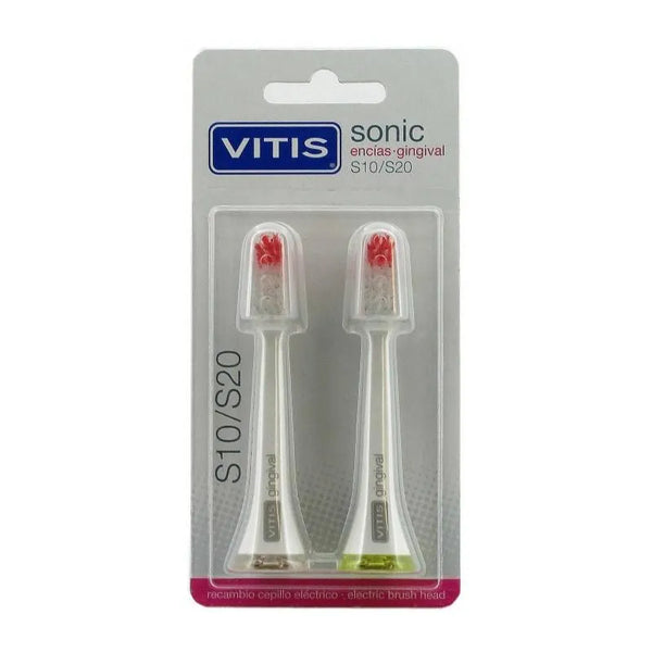 Vitis Spare Part Electric Toothbrush For Delicate Gums 2 Units - VITIS