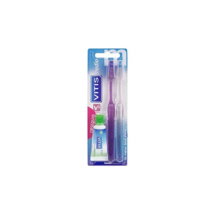 Vitis Duplo Medium Brush + Anticaries
