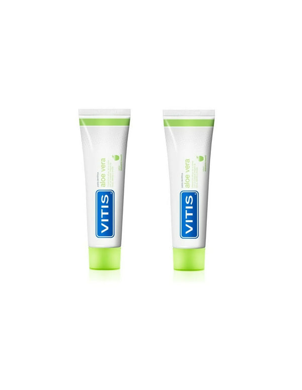 Vitis Duplo Aloe Vera Toothpaste Apple Flavor 2X150ml +75ml Free - VITIS