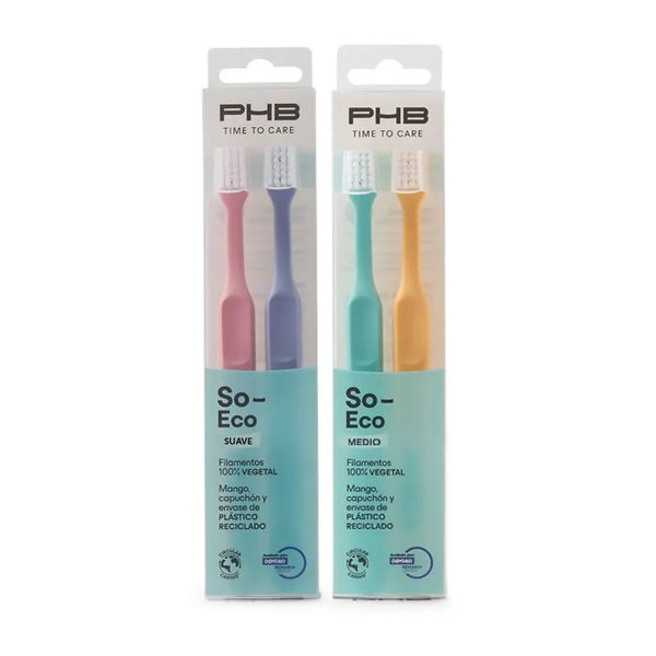 PHB Time To Care Brosse À Dents Moyenne 2 Unités - Batty Beauty