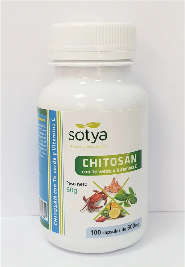 Sotya Chitosan Te Verde Vit C 100 Caps - Batty Beauty