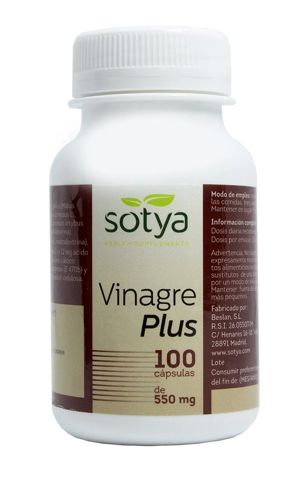 Sotya Vinagre Plus 550 Mg 100 Caps - Batty Beauty