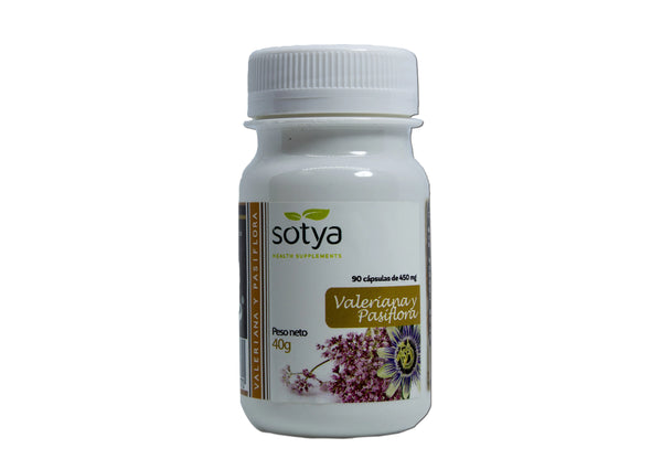Sotya Valeriana y Pasiflora 450 Mg Caps 90u - Batty Beauty