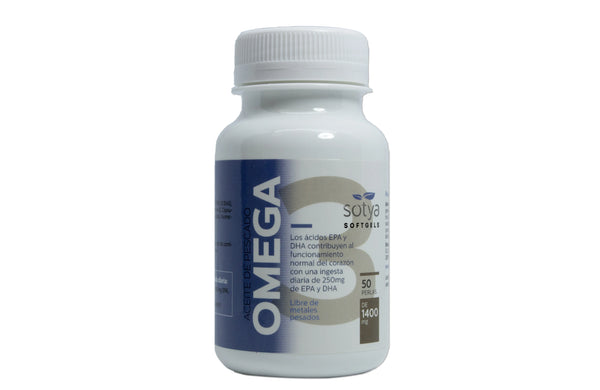 Sotya Aceite Pescado Omega 3 1400 Mg 50 Perlas - Batty Beauty