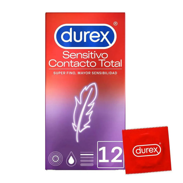 Durex Sensitivo Contacto Total 12 Preservativos - Batty Beauty