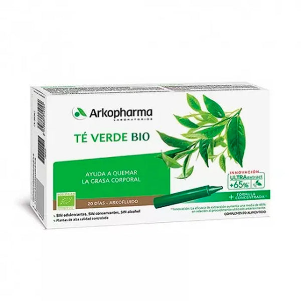 Arkopharma Arkofluido Thé vert 20 Ampoules - Batty Beauty