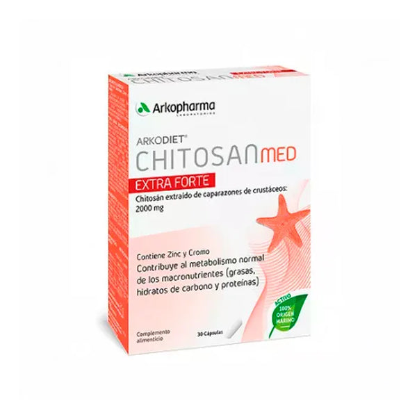 Arkopharma Arkodiet Chitosan Extraforte 500mg 30 Capsules - Batty Beauty