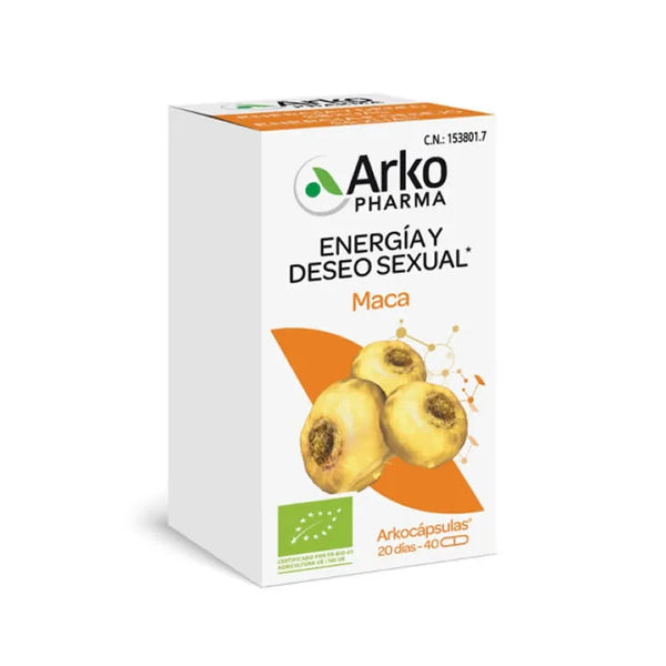 Arkopharma Arkocápsulas Maca 225mg 40 Capsules - Batty Beauty