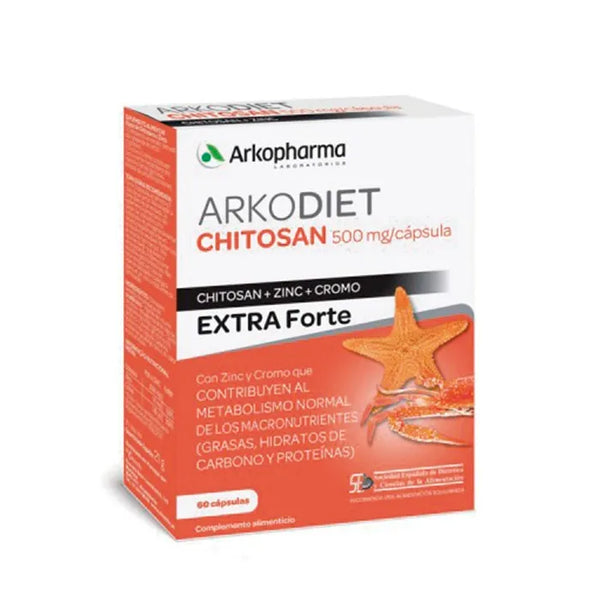 Arkopharma Chitosan Extra Forte 500mg 60 Capsules - Batty Beauty