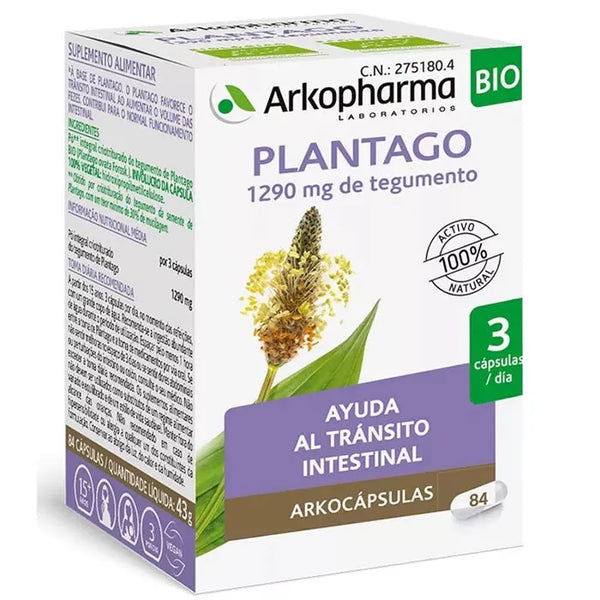 Arkopharma Plantago Arkocapsulas 84 Capsules - Batty Beauty