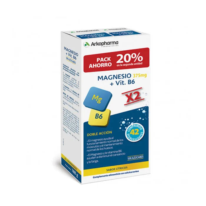 Arkopharma Arkovital Magnésium B6 375mg 21 Comprimés 2 PCS
