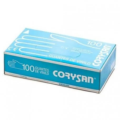 Corysan Guantes De Vinilo Talla Mediana 100 Unidades Corysan