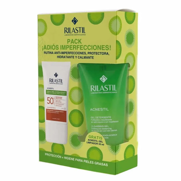 Rilastil Sun System Acnestil Spf 50+ Set 2 Pieces - Batty Beauty