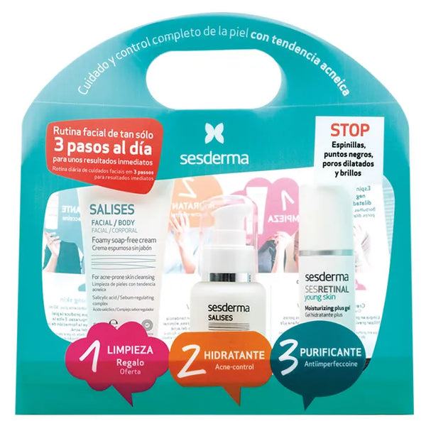 Sesderma Salises Anti-Acne Pack 3 Pièces - Batty Beauty