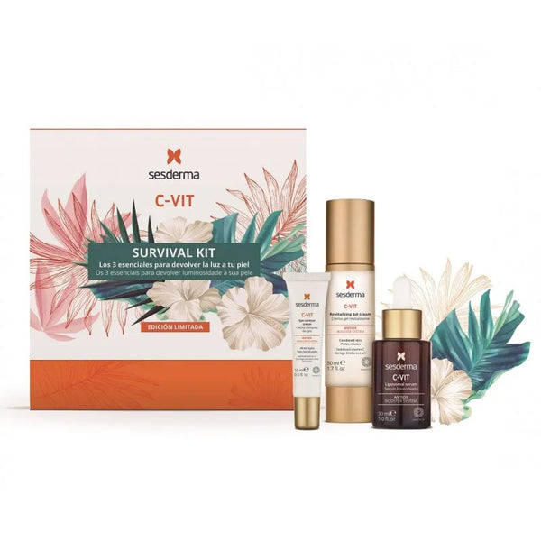 Sesderma C-Vit Serum + Cream-Gel + Eye Contour Set 3 Pieces 15ml - Batty Beauty