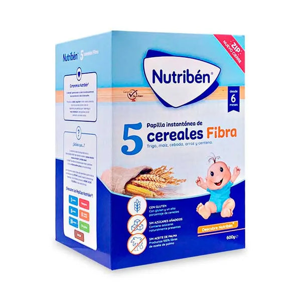 Nutriben Nutribén 5 Céréales Fibres 600g - Batty Beauty