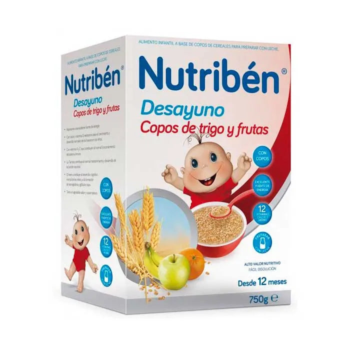 Nutriben Nutribén Flocons de Petit-Déjeuner Au Blé et Aux Fruits