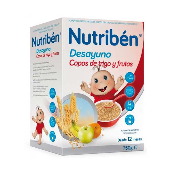 Nutriben Nutribén Flocons de Petit-Déjeuner Au Blé et Aux Fruits 750g - Batty Beauty