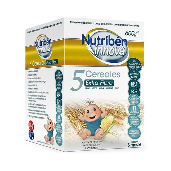 Nutriben Nutribén Innova 5 Céréales Extra Fibre 600g - Batty Beauty