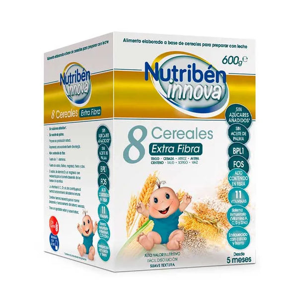 Nutriben Nutribén Innova 8 Céréales Extra Fibre 600g - Batty Beauty