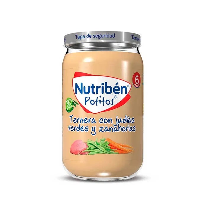 Nutriben Nutribén Boeuf avec Haricots Verts et Carottes