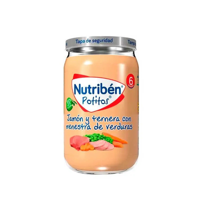 Nutriben Nutribén Potito Jambon, Boeuf et Légumes