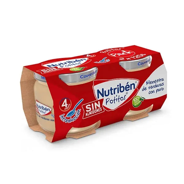 Nutriben Bipack Introduction Légumes avec Dinde 120g - Batty Beauty
