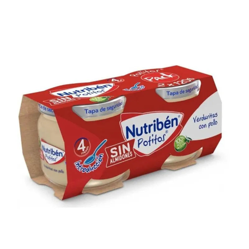 Nutriben Nutribén Pot Légumes avec Poulet (2 Bocaux )