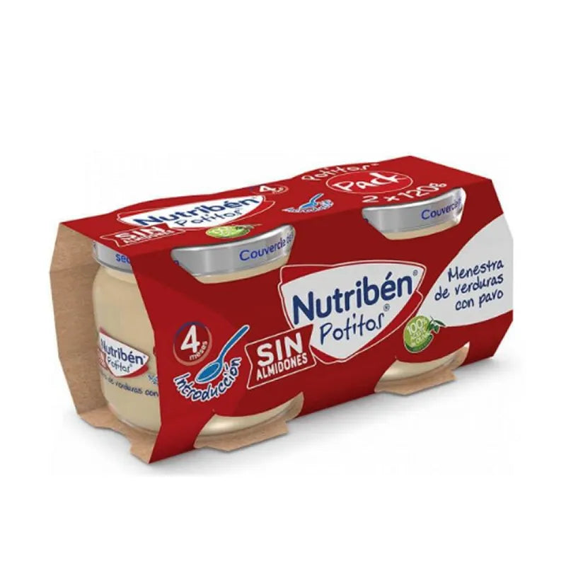 Nutriben Nutribén Pot Ragoût de Légumes avec Bœuf 2 Bocaux