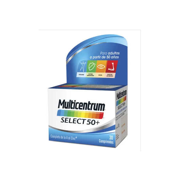Multicentrum Select 50+ 30 Comprimés - MULTICENTRUM