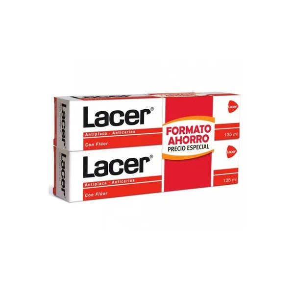 Lacer Dentifrice Antiplaque Anticaries 2x125ml - LACER