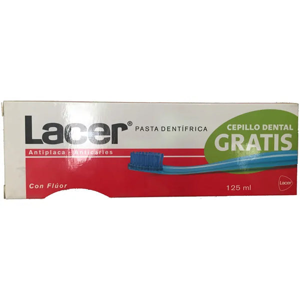 Lacer Dentifrice Antiplaque Anticaries Coffret 2 Produits 125ml - Batty Beauty