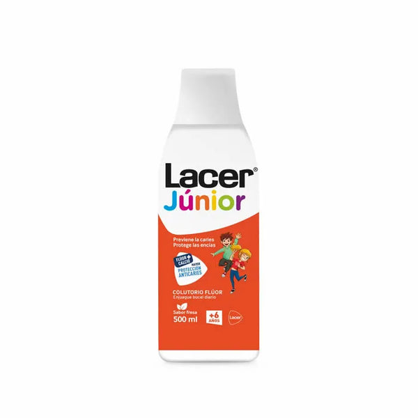 Lacer Bain de bouche quotidien au fluorure Lacer Fraise 500ml - Batty Beauty