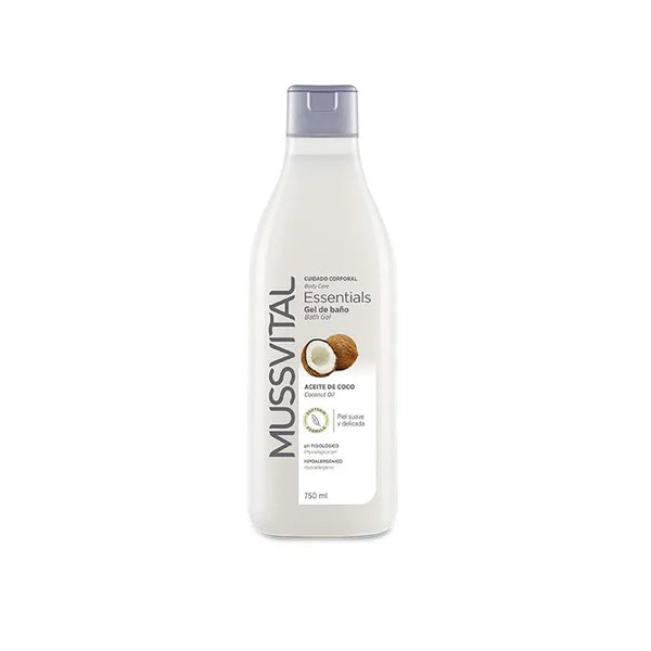 Mussvital Essentials Gel Douche Noix De Coco 750ml - Batty Beauty