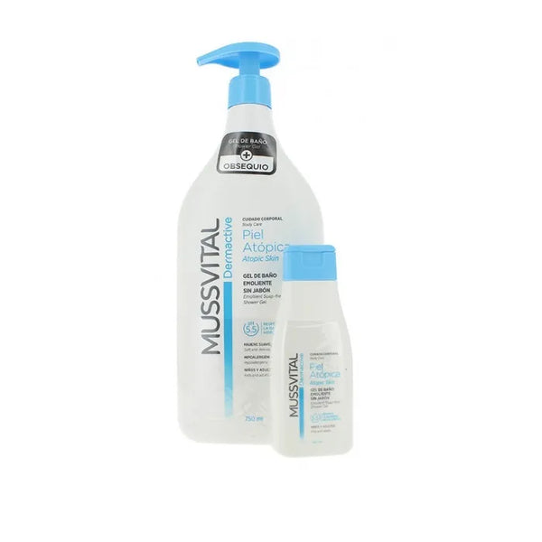 Mussvital Dermactive Gel Douche Peau Atopique + 100ml - Batty Beauty