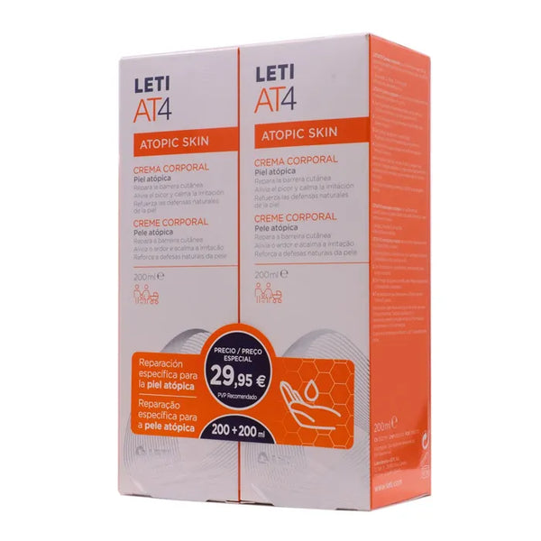 Leti At4 Body Cream Set 2 Pieces 2x200ml - Batty Beauty