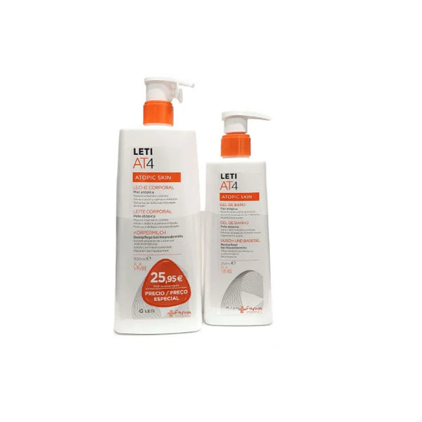Leti At4 Atopic Skin Body Milk + Gel At4 250ml - Batty Beauty