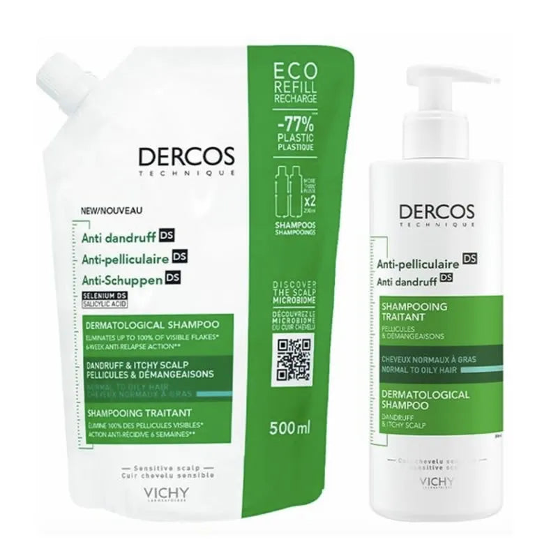 Vichy Dercos Shampooing Gras Antipelliculaire +